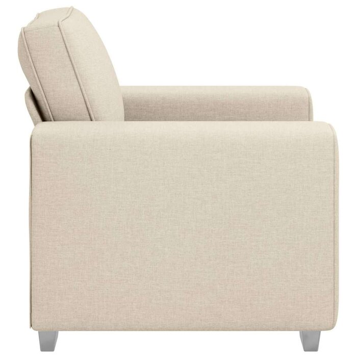 Vidaxl Moderner Sessel Beige 100 cm | Leinen-Mix | Bis zu 35% Rabatt