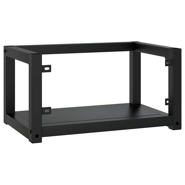 Vidaxl Waschtischrahmen zur Wandmontage, Schwarz, 59x38x31 cm - bis zu 33% sparen