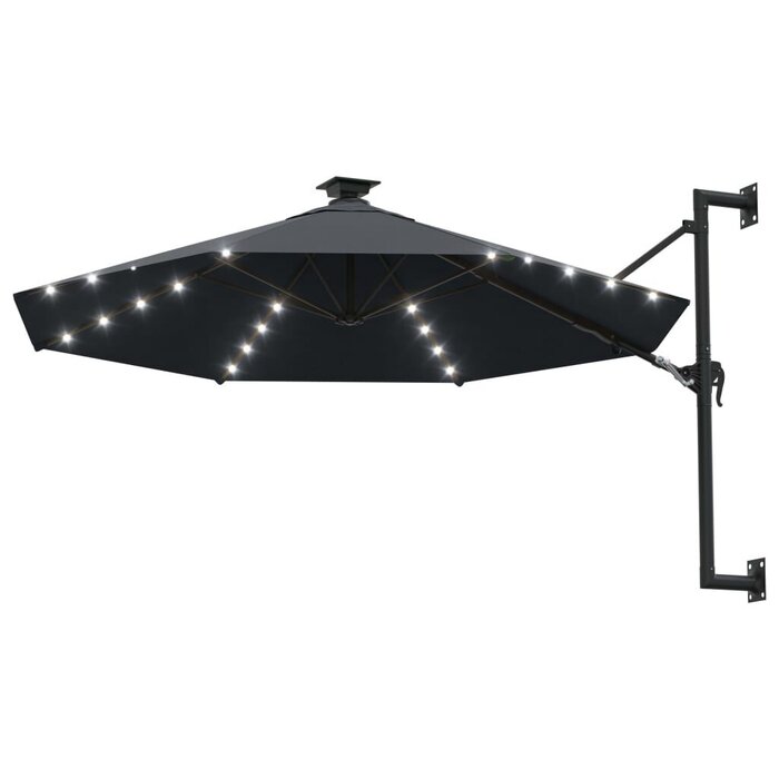Vidaxl Wandschirm mit LED 300 cm Anthrazit - platzsparend & bis zu 35% Rabatt