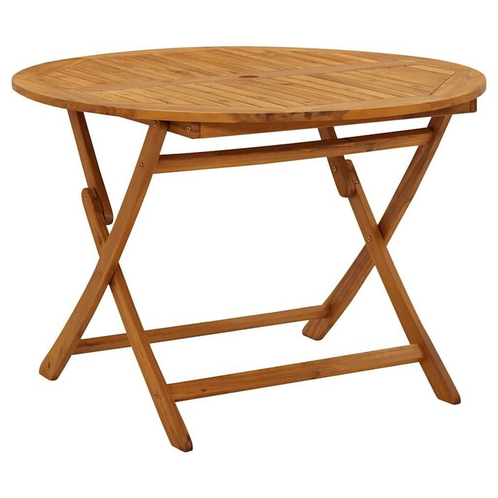 Vidaxl Klapptisch Akazie 110 cm - Massivholz Gartenmöbel - bis zu 35% Rabatt
