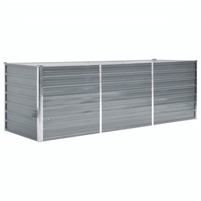 Vidaxl Großes Hochbeet aus verzinktem Stahl 240x80x77cm - Jetzt bis zu 34% Rabatt