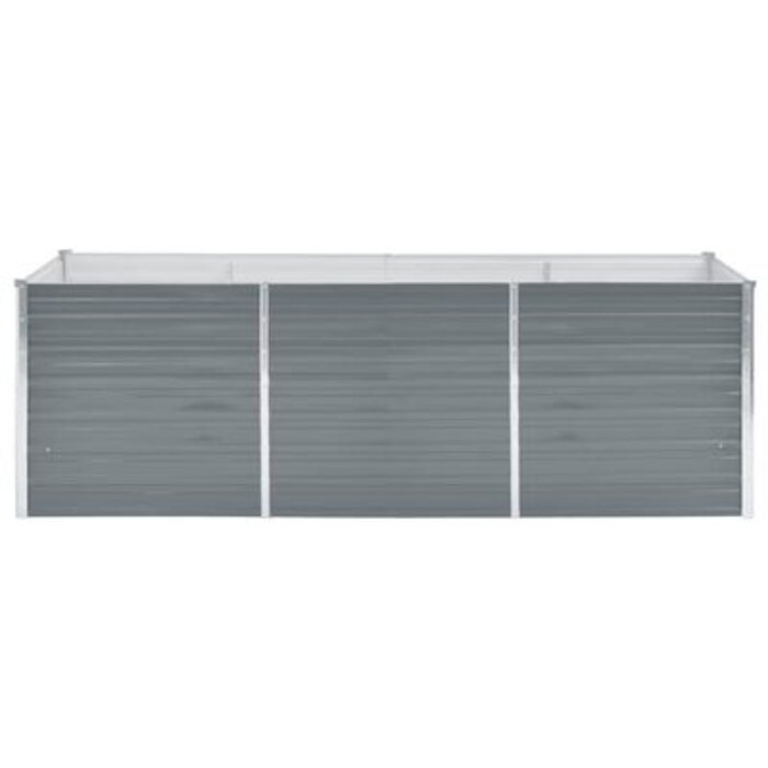 Vidaxl Großes Hochbeet aus verzinktem Stahl 240x80x77cm - Jetzt bis zu 34% Rabatt