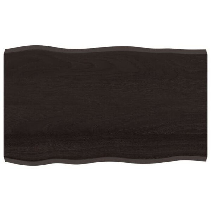 Vidaxl Massivholz-Tischplatte Eiche, Naturkante, 100x60cm - bis zu 31% Rabatt