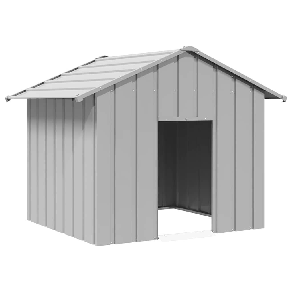 Vidaxl Robuste Hundehütte mit Dach 131x101x102 cm - Grau - bis zu 35% Rabatt