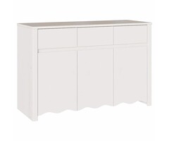 Vidaxl Modernes Sideboard aus Kiefernholz, Weiß - bis zu 41% reduziert