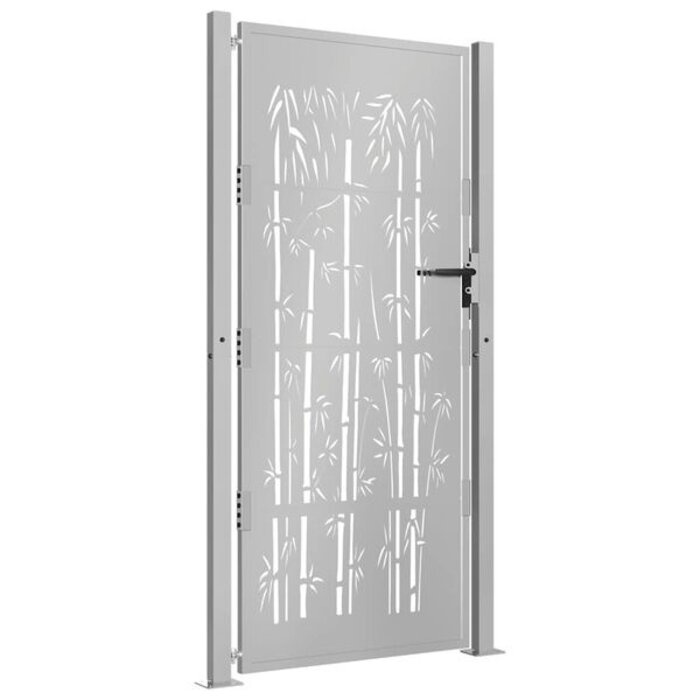 Vidaxl Exklusives Gartentor Bambus-Design Cortenstahl 100x200 cm - bis zu 35% Rabatt
