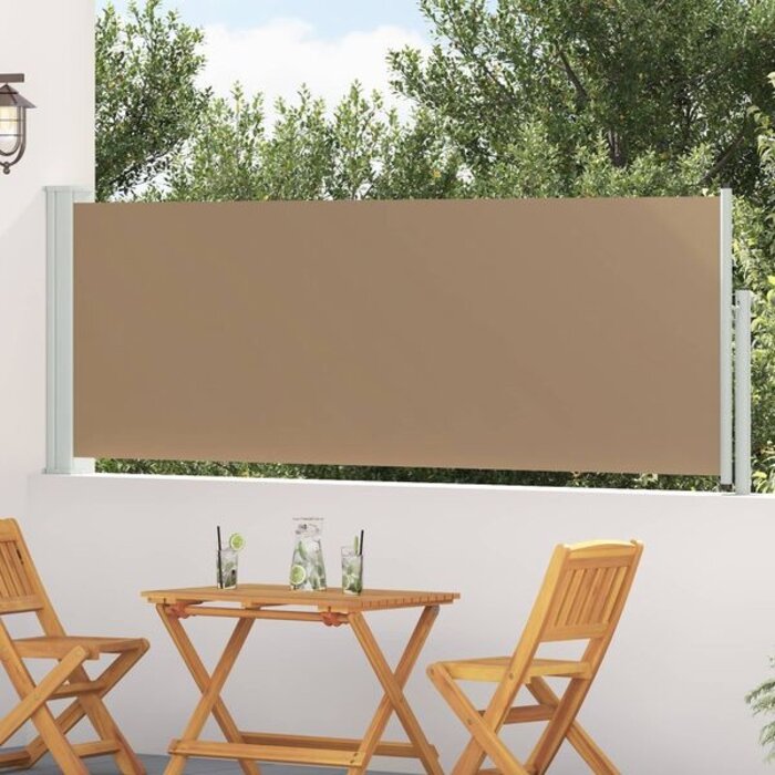 Vidaxl Ausziehbare Seitenmarkise 500x100 cm, taupe - bis zu 34% Rabatt