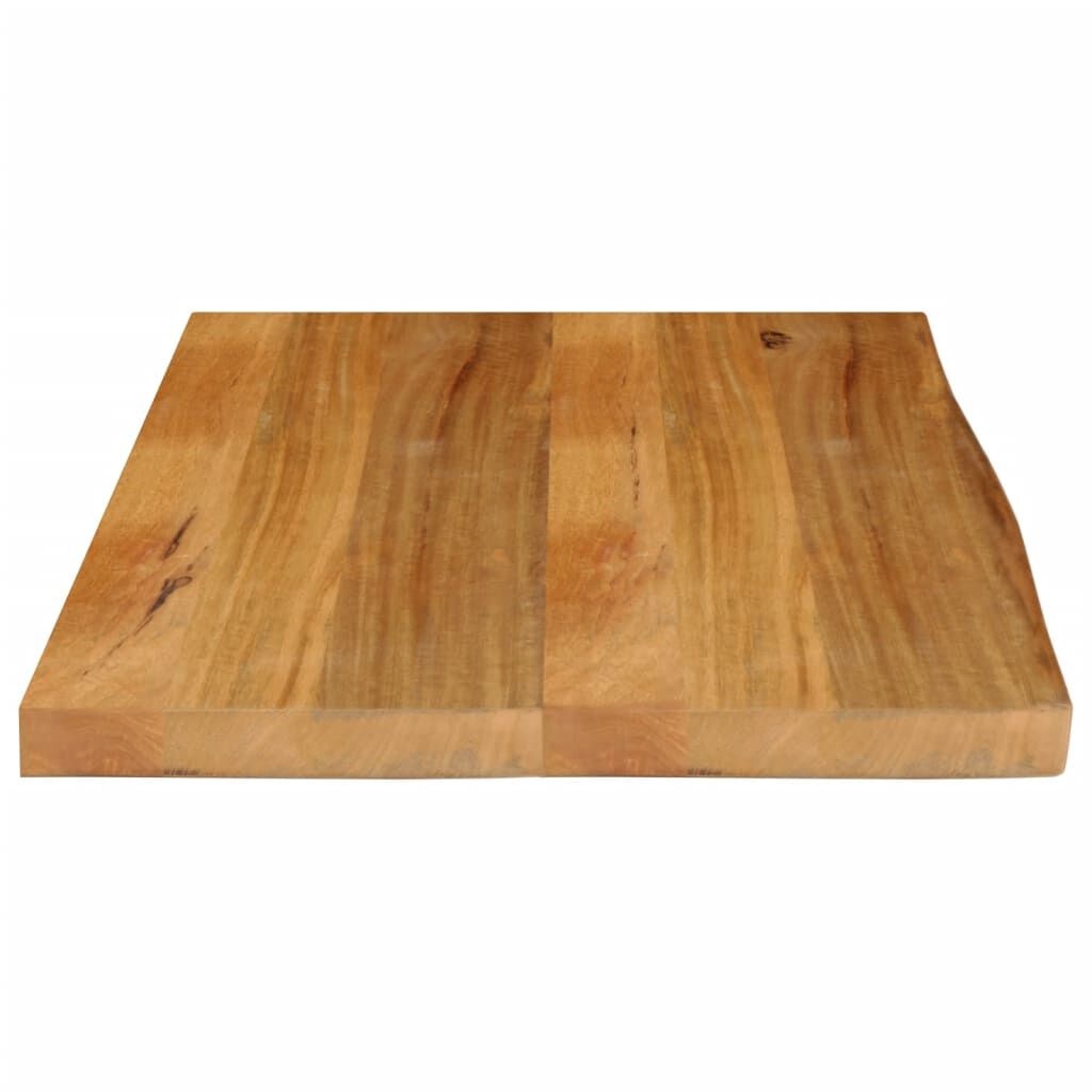 Vidaxl Tischplatte Mangoholz mit Naturkante 70x60x2,5 cm - Outlet sparen bis zu 29%
