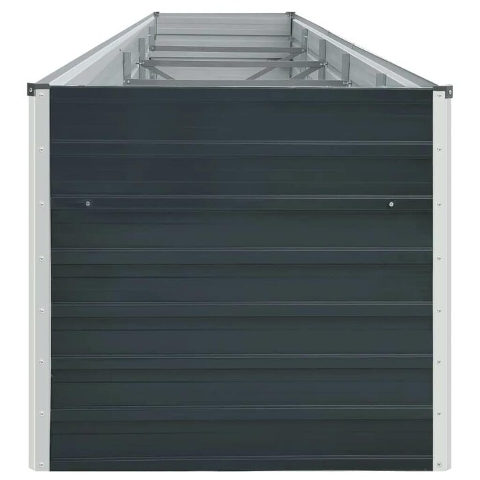 Vidaxl Großes Hochbeet 400x80x77 cm Stahl Anthrazit - bis zu 35% Rabatt