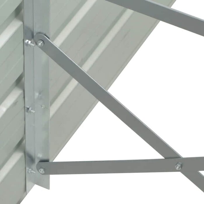 Vidaxl Großes Hochbeet 400x80x77 cm Stahl Anthrazit - bis zu 35% Rabatt
