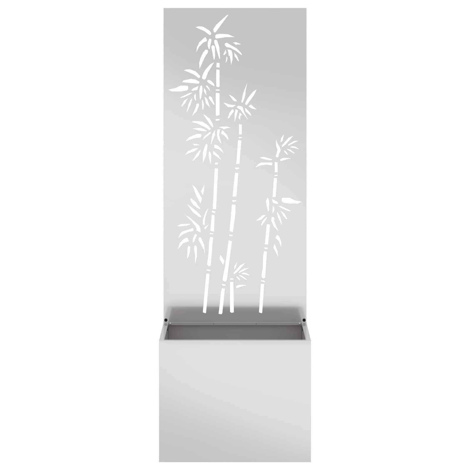 Vidaxl Design-Pflanzkübel mit Sichtschutz 50x140cm, Silber - bis zu 34% Rabatt