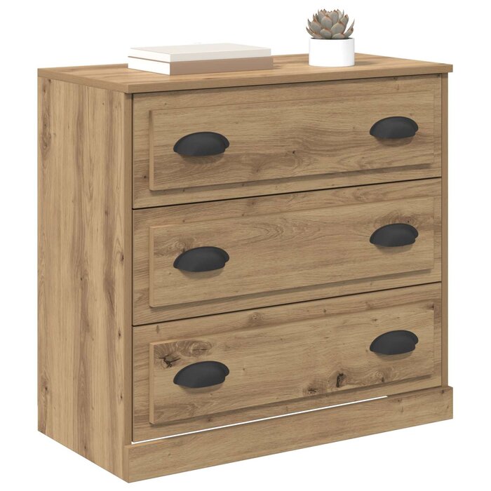 Vidaxl Sideboard Artisan-Eiche mit 3 Schubladen - bis zu 34% Rabatt