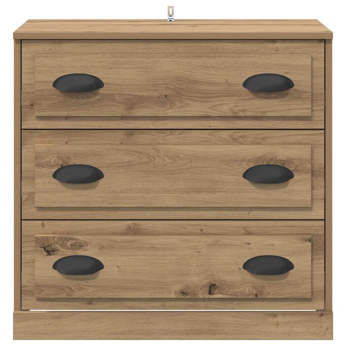Vidaxl Sideboard Artisan-Eiche mit 3 Schubladen - bis zu 34% Rabatt