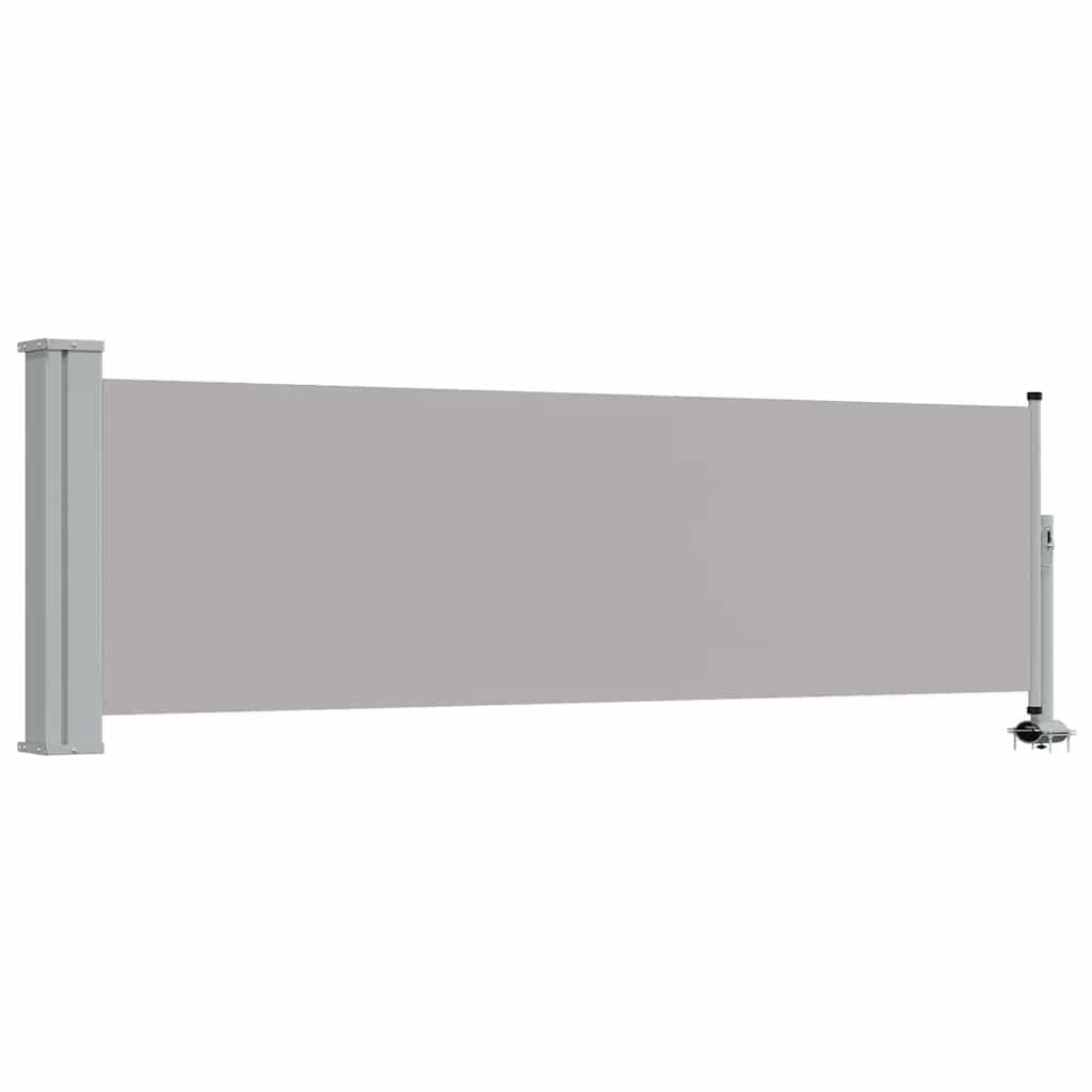 Vidaxl Ausziehbare Seitenmarkise 80x300cm Grau - Bis zu 34% sparen!