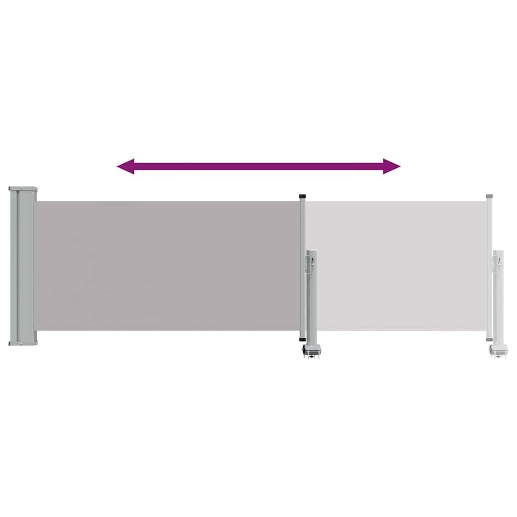 Vidaxl Ausziehbare Seitenmarkise 80x300cm Grau - Bis zu 34% sparen!