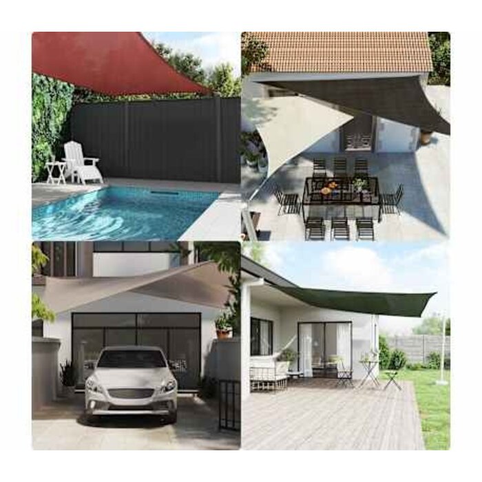 Vidaxl Trapez-Sonnensegel 4/5 x 4 m, Creme - bis zu 33% Rabatt