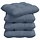 4er Set Sitzkissen 45x45cm Baumwolle Blau - Outlet bis zu 33% reduziert