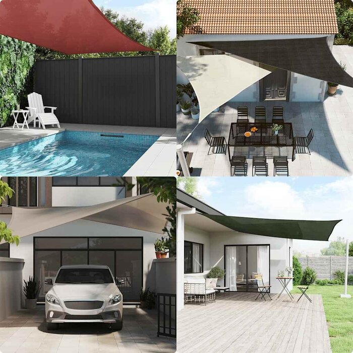 Vidaxl Rechteckiges Sonnensegel HDPE 2,5 x 3,5 m Taupe - bis zu 32% günstiger
