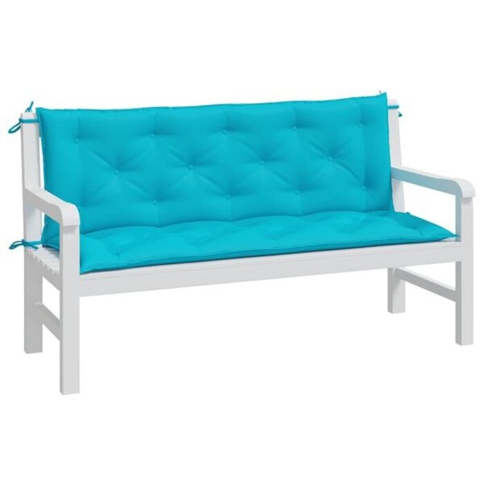 Vidaxl Gartenbankauflagen 150x50 cm 2er-Set Türkis - bis zu 32% sparen