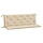 Gartenbankkissen Set, 150x50x7 cm, Beige - Jetzt bis zu 32% günstiger