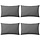 4er-Set Outdoor-Kissen 60x40 cm Grau - Bis zu 33% Rabatt