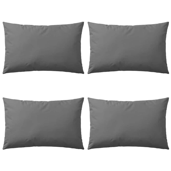 Vidaxl 4er-Set Outdoor-Kissen 60x40 cm Grau - Bis zu 33% Rabatt