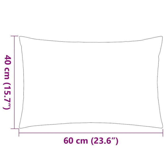 Vidaxl 4er-Set Outdoor-Kissen 60x40 cm Grau - Bis zu 33% Rabatt
