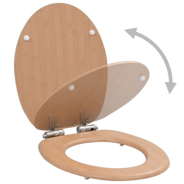Vidaxl WC-Sitz Bambus-Optik mit Absenkautomatik - bis zu 33% Rabatt