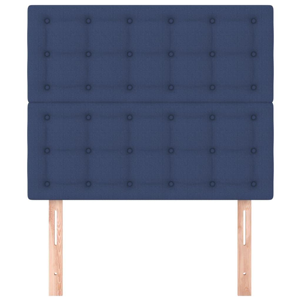 Vidaxl 2er Set Kopfteil Blau 90x78/88 cm - Höhenverstellbar - bis zu 33% reduziert