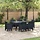 Moderner Poly-Rattan Gartentisch Anthrazit 150x100cm - bis zu 35% reduziert