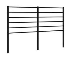 Vidaxl Metall-Bettkopfteil 120 cm Schwarz - bis zu 64% Rabatt