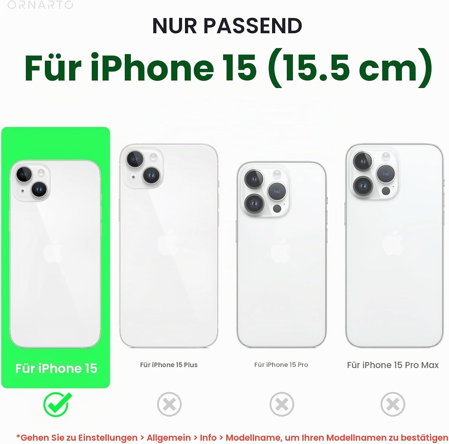 Silikonhülle für iPhone 15 - Rot - Ultradünn - 52% Rabatt
