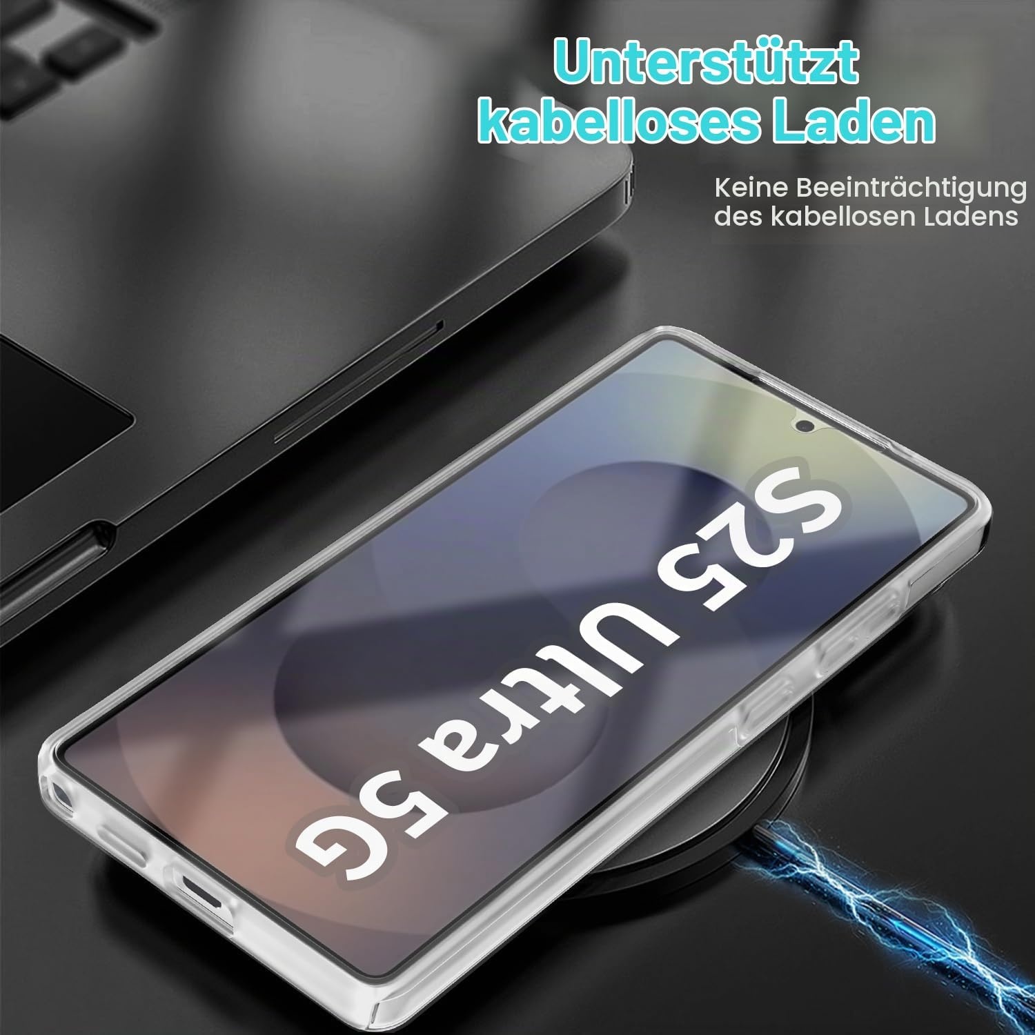 360-Grad Hülle für Samsung Galaxy S25 Ultra 5G, transparent - 52% Rabatt