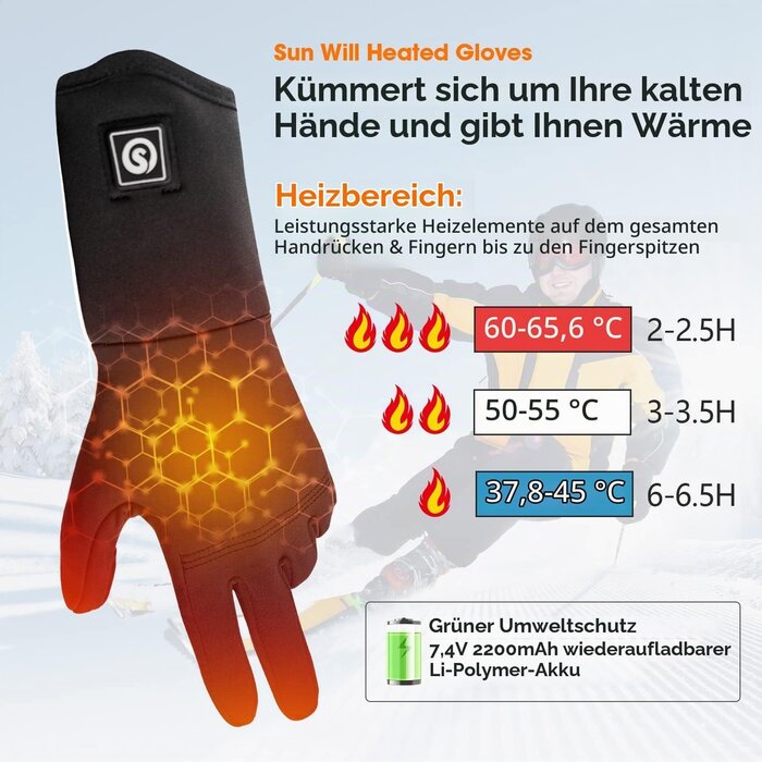 Beheizbare Handschuhe - Winter-Komfort mit bis zu 78% Rabatt
