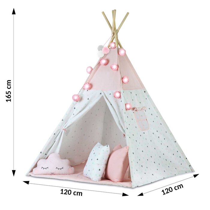 Viking Choice Tipi-Spielzelt für Kinder in Rosa - Bis zu 37% Rabatt