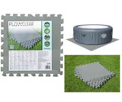 Poolbodenfliesen 50x50 cm, 9er-Set, grau - bis zu 37% sparen