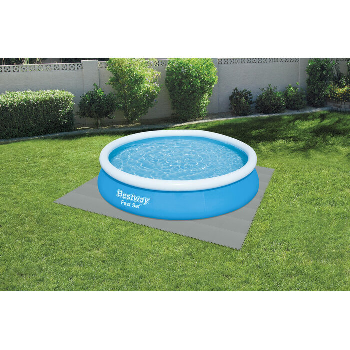 Poolbodenfliesen 50x50 cm, 9er-Set, grau - bis zu 31% Rabatt im Outlet