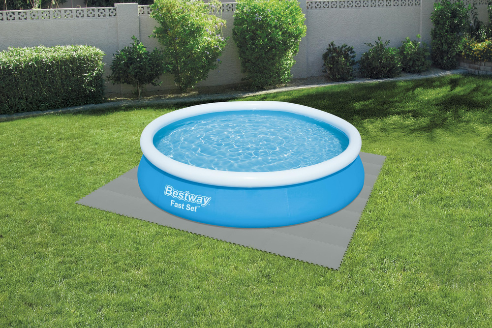 Poolbodenfliesen 50x50 cm, 9er-Set, grau - bis zu 31% Rabatt im Outlet