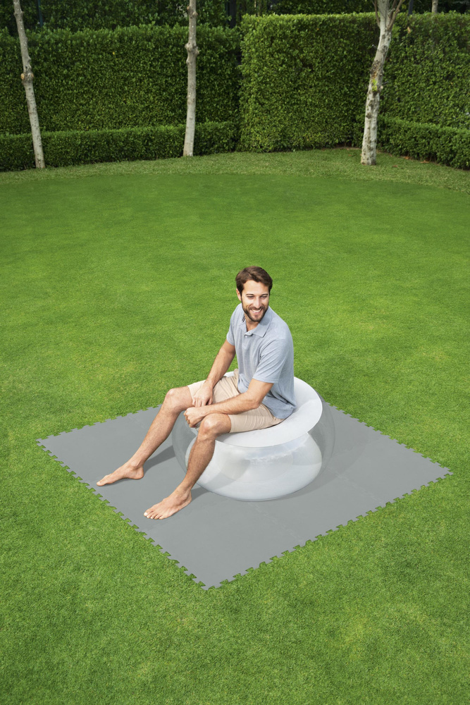Poolbodenfliesen 50x50 cm, 9er-Set, grau - bis zu 31% Rabatt im Outlet