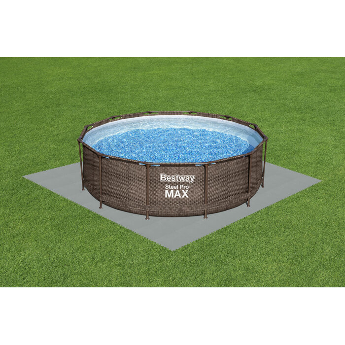 Poolbodenfliesen 50x50 cm, 9er-Set, grau - bis zu 31% Rabatt im Outlet