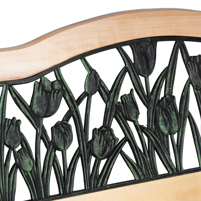 Viking Choice Klassische Gartenbank mit Tulpenmuster - bis zu 34% reduziert