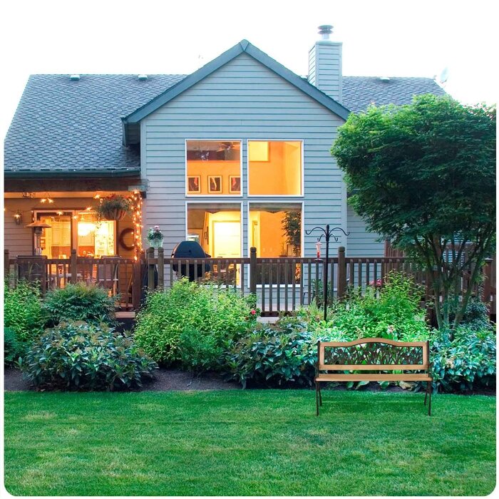 Viking Choice Klassische Gartenbank mit Tulpenmuster - bis zu 34% reduziert