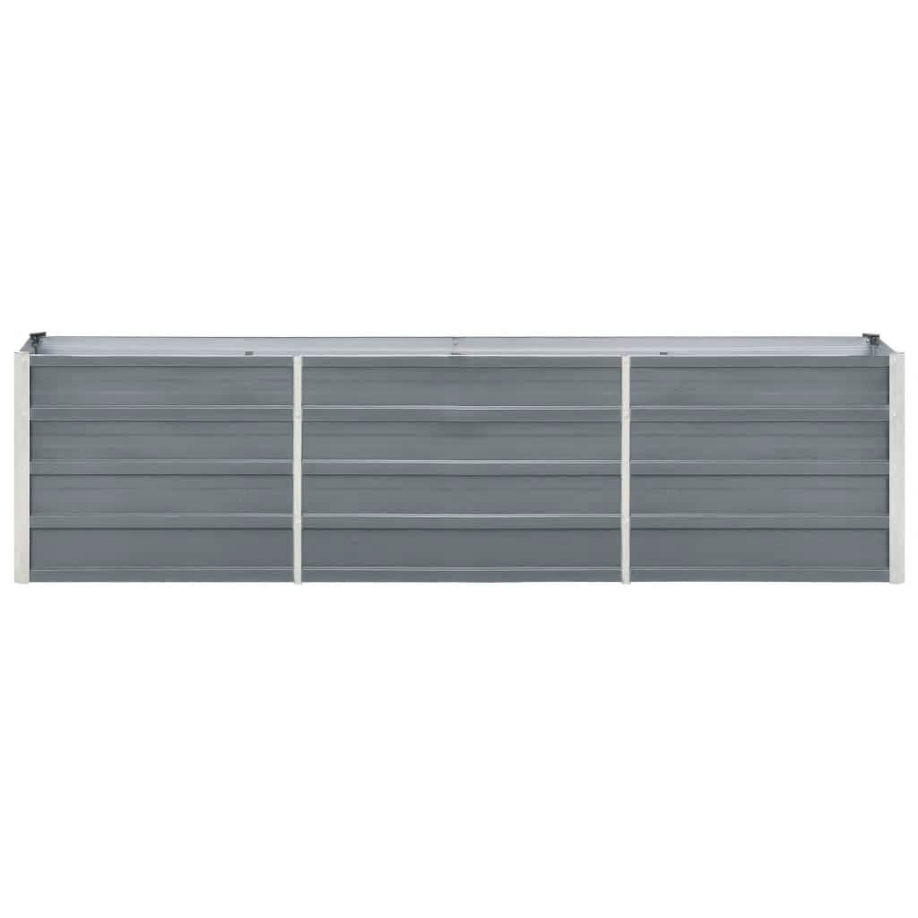 Vidaxl Hochbeet aus verzinktem Stahl 240x40x45cm - Grau - bis zu 33% reduziert