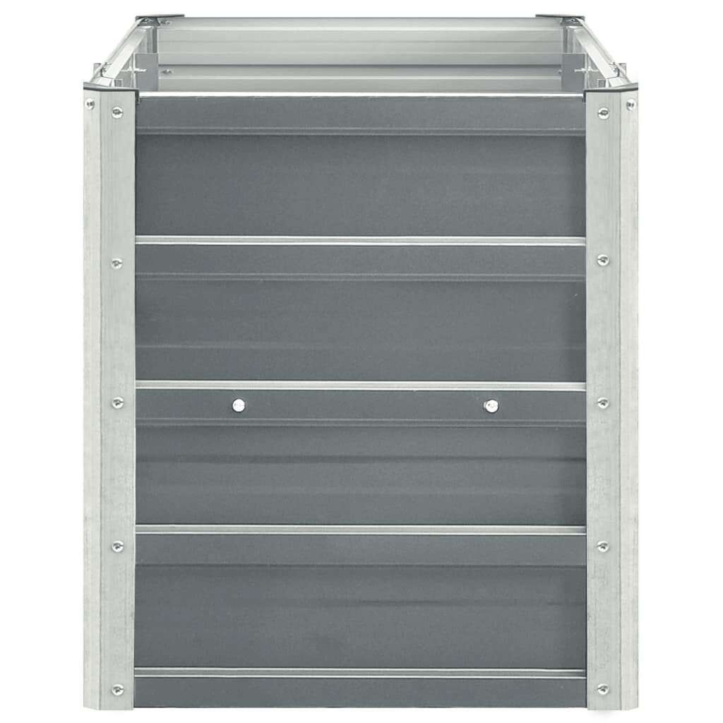 Vidaxl Hochbeet aus verzinktem Stahl 240x40x45cm - Grau - bis zu 33% reduziert