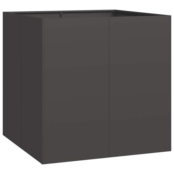 Vidaxl Großer Pflanzkübel 80x80x80 cm Schwarz - jetzt bis zu 34% günstiger