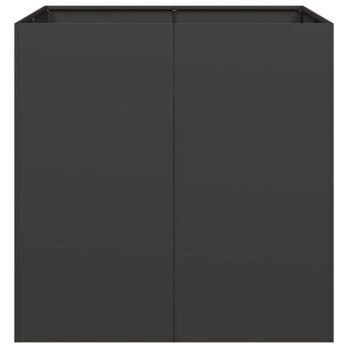Vidaxl Großer Pflanzkübel 80x80x80 cm Schwarz - jetzt bis zu 34% günstiger