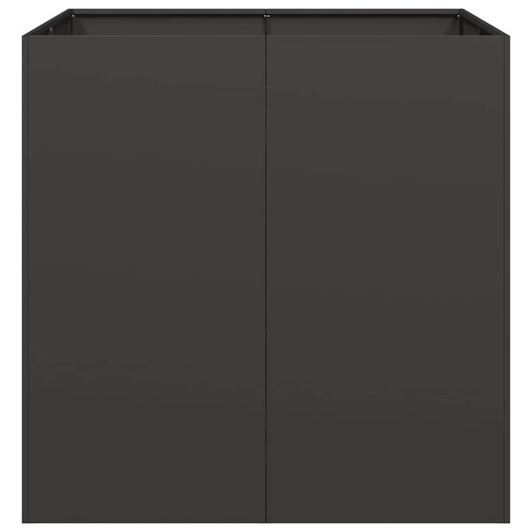 Vidaxl Großer Pflanzkübel 80x80x80 cm Schwarz - jetzt bis zu 34% günstiger