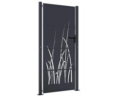 Vidaxl Gartentor 105x180 cm, Anthrazit, Laser-Design - bis zu 42% günstiger
