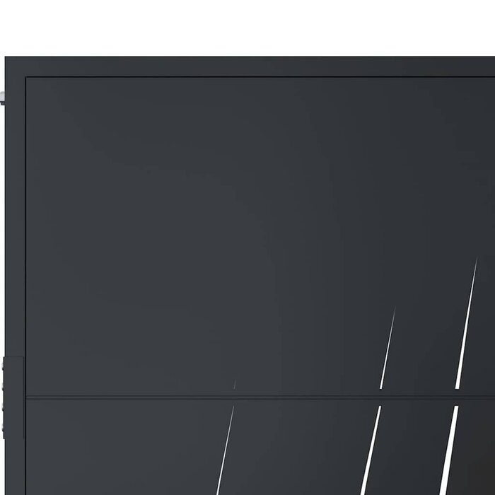 Vidaxl Gartentor 105x180 cm Laser-Design Anthrazit - bis zu 35% Rabatt
