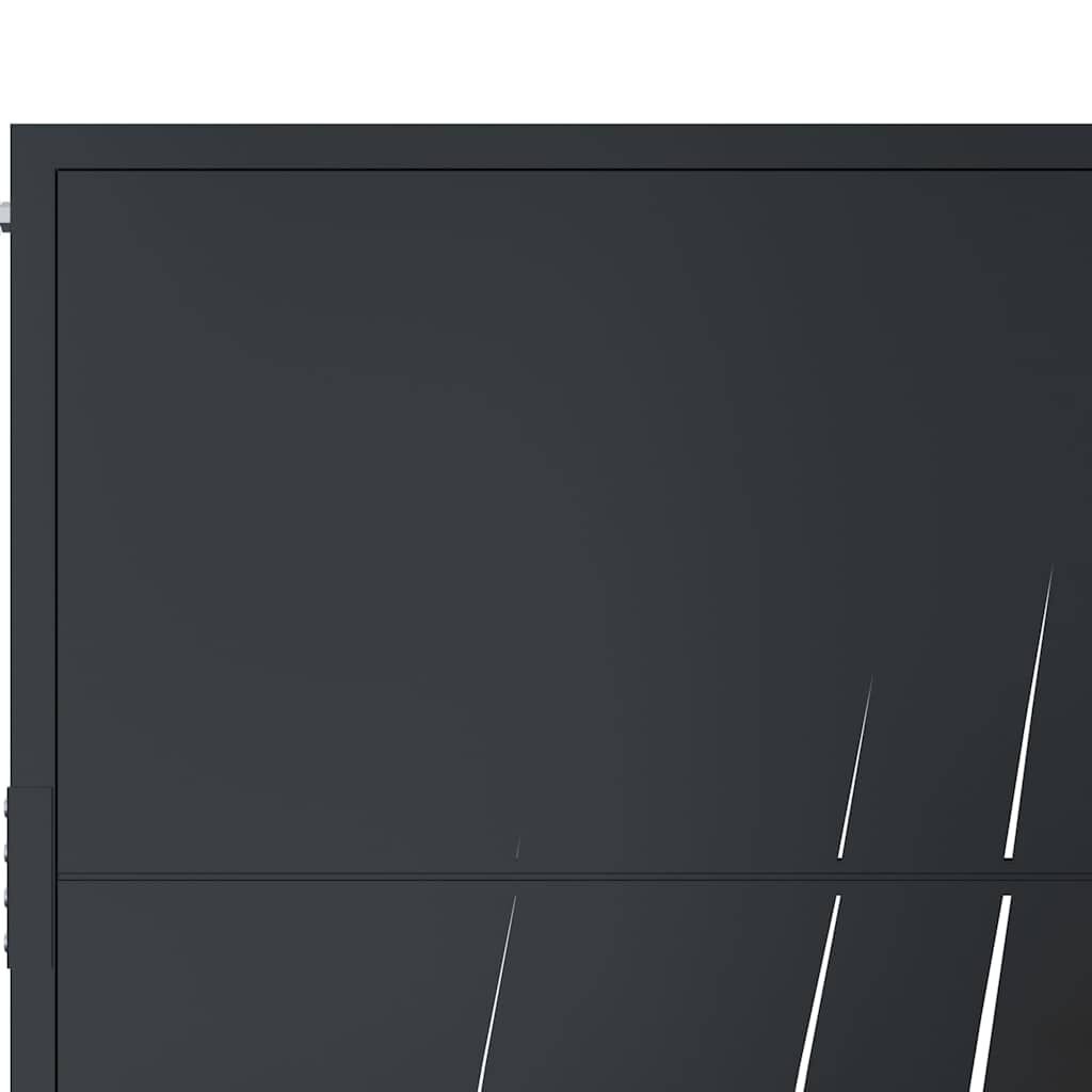 Vidaxl Gartentor 105x180 cm Laser-Design Anthrazit - bis zu 35% Rabatt